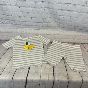 Little Road Co Striped Shorts Set